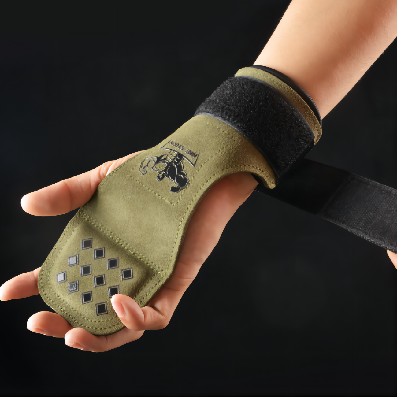 New Leather Gym Gloves Pull-up - Crossfit G ulasan dan harga
