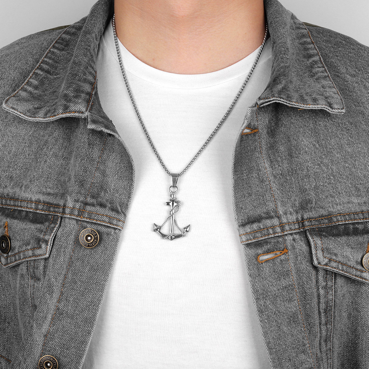 Golden Silver Color Anchor Men - Battle Rope Anchor ulasan dan harga