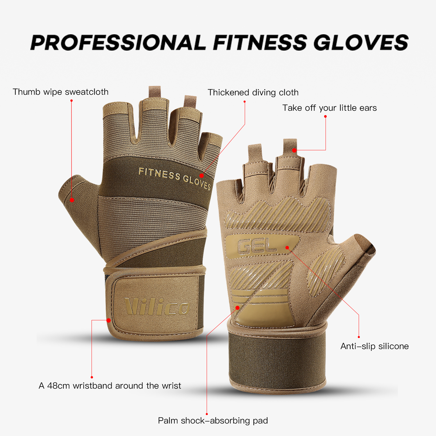 Hunting Gloves Tactical Gear C - Crossfit Gym Gear ulasan dan harga