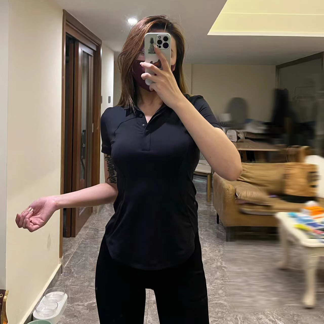 LULU FLORA Women's POLO shirt  - Crossfit G ulasan dan harga