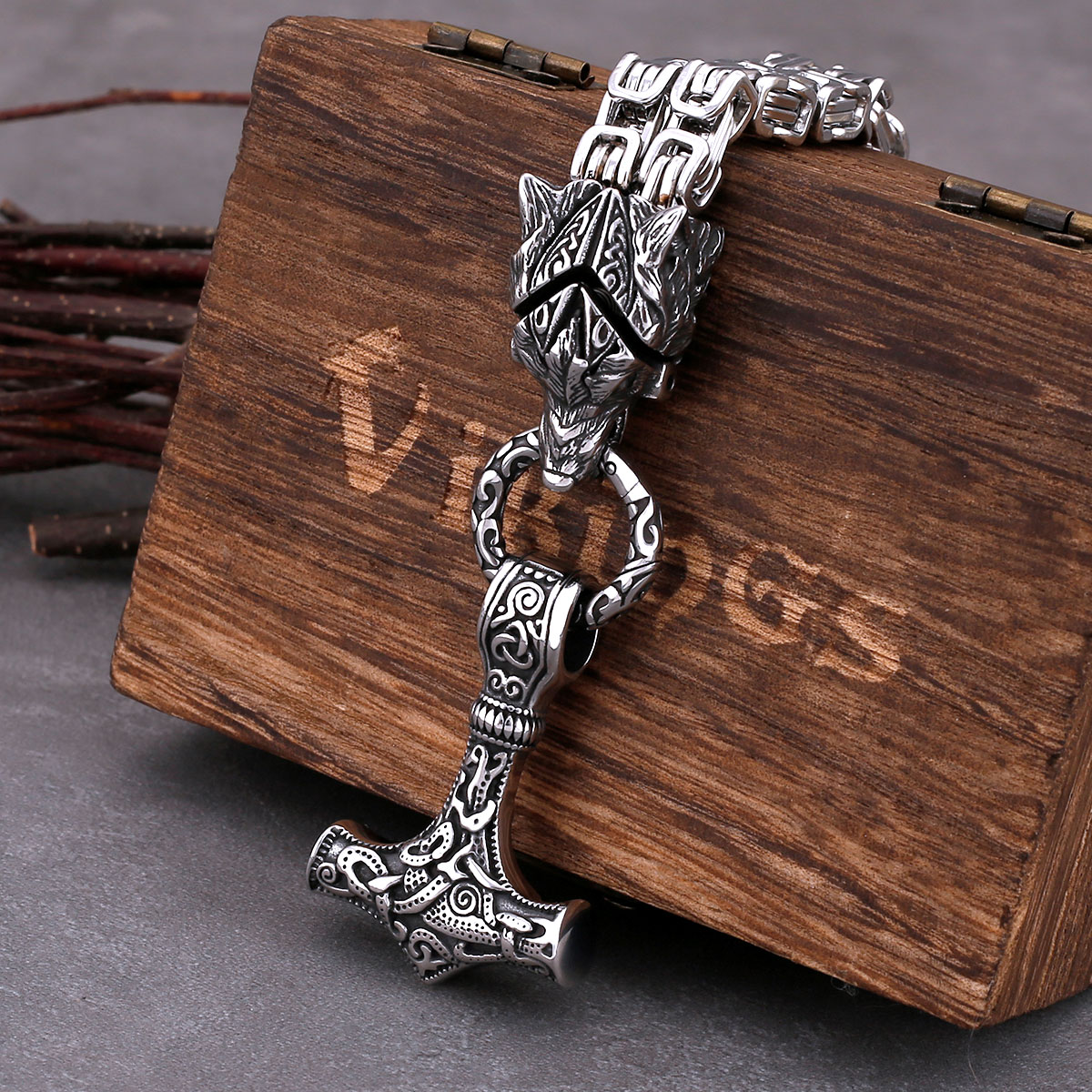 Glamorous Stainless Steel Wolf - Battle Rope Anchor ulasan dan harga