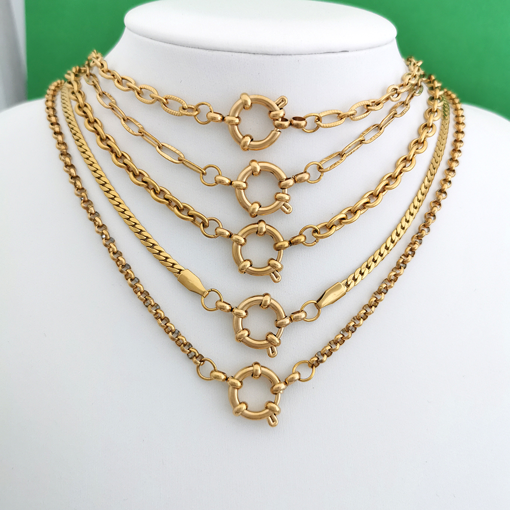 Spring Sailor Clasp Necklace W - Battle Rope Anchor ulasan dan harga